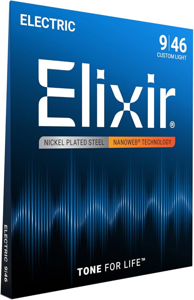 ENCORDADO PARA GUITARRA ELECTRICA ELIXIR NANOWEB 9-46