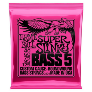 ENCORDADO PARA BAJO ELÉCTRICO ERNIE BALL 5 CUERDAS SUPER SLINKY 2824