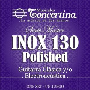 ENCORDADO PARA GUITARRA CLASICA/ELECTROACUSTICA CONCERTINA INOX 130 POLISHED