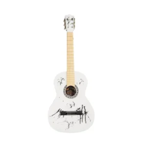 GUITARRA CLASICA ANDALUCIA BLANCA CHISPEADA
