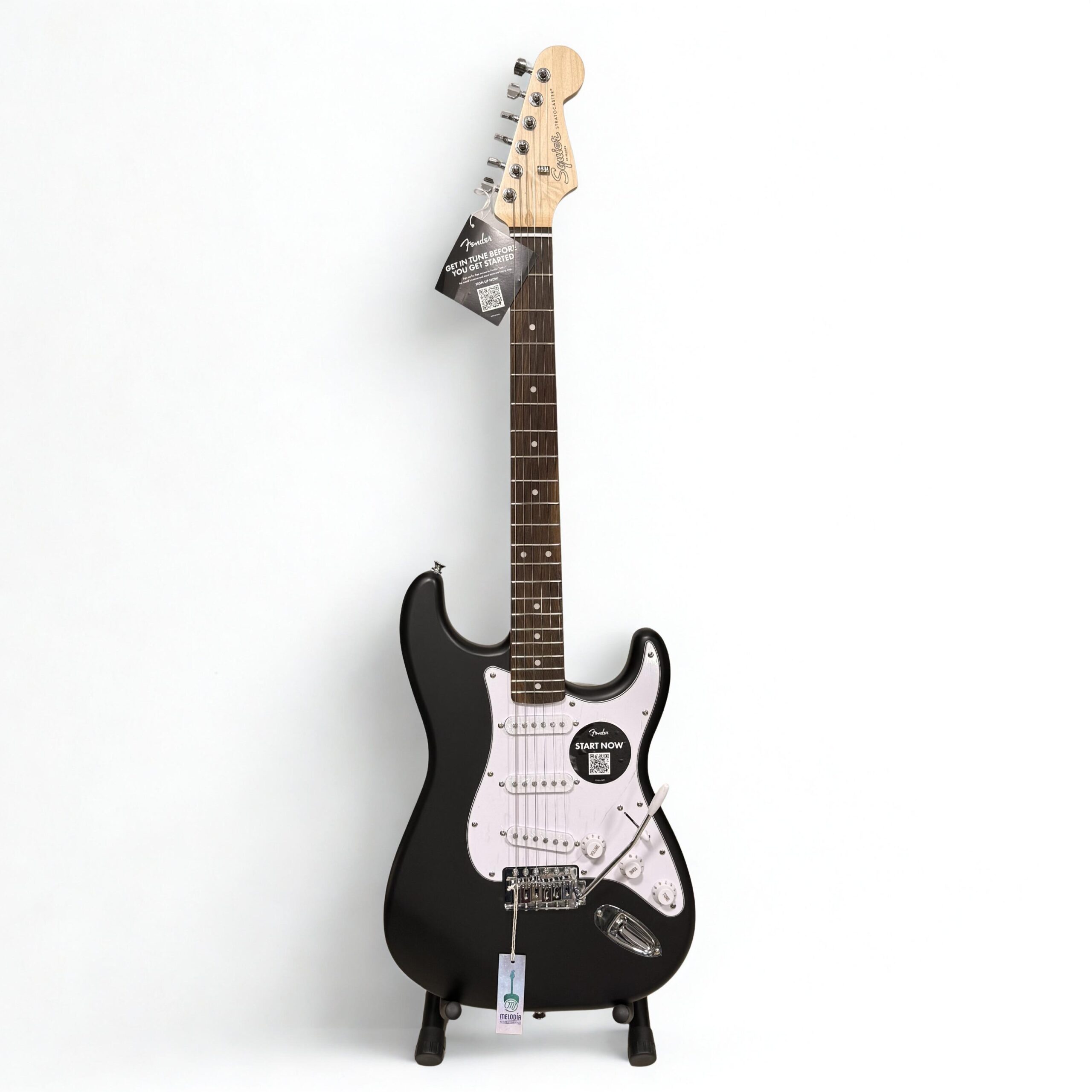 GUITARRA ELÉCTRICA FENDER SQUIRE DEBUT STRATOCASTER NEGRO MATE
