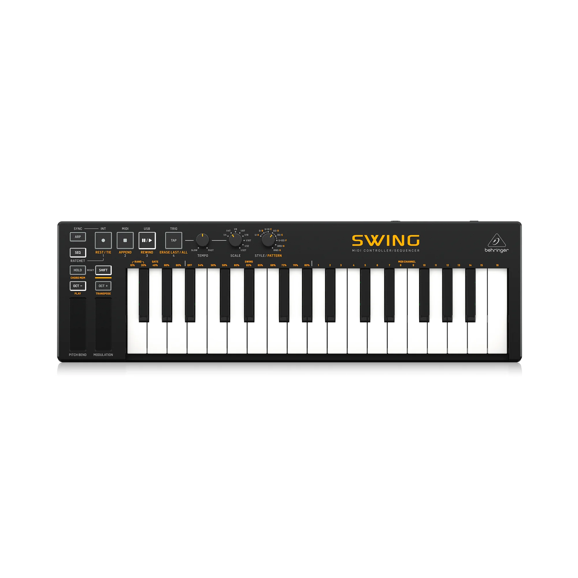 CONTROLADOR MIDI BEHRINGER SWING 32-KEY