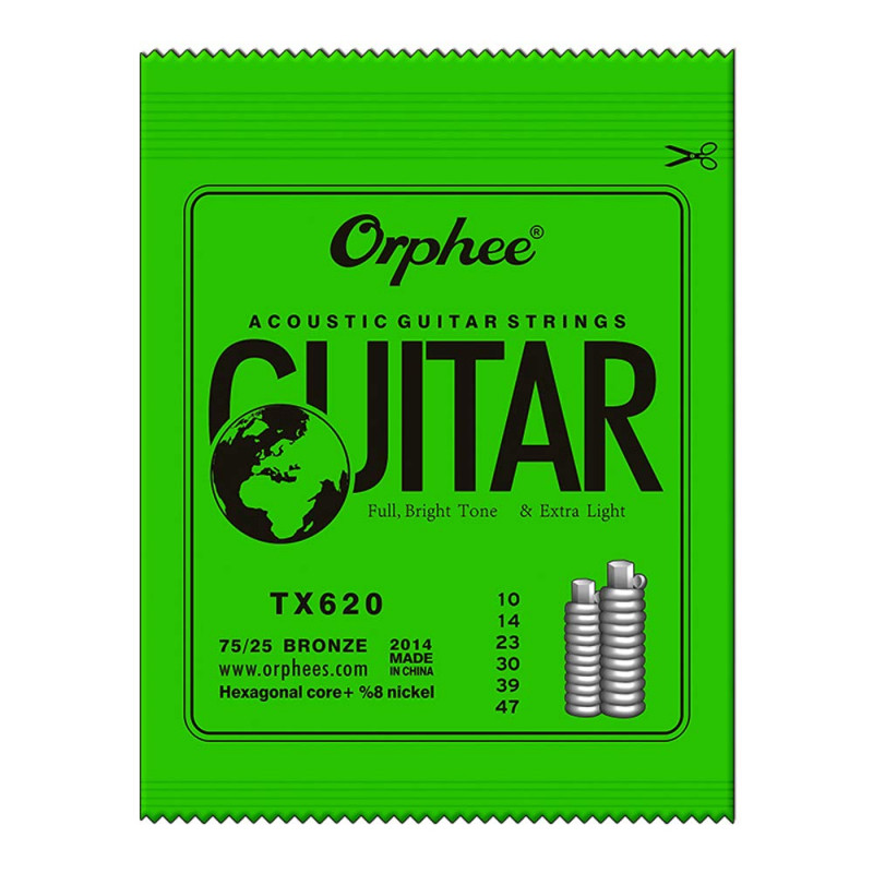 ENCORDADO PARA GUITARRA ACUSTICA ORPHEE TX620