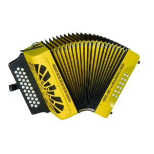 ACORDEON HOHNER REY VALLENATO 5 LETRAS AMARILLO