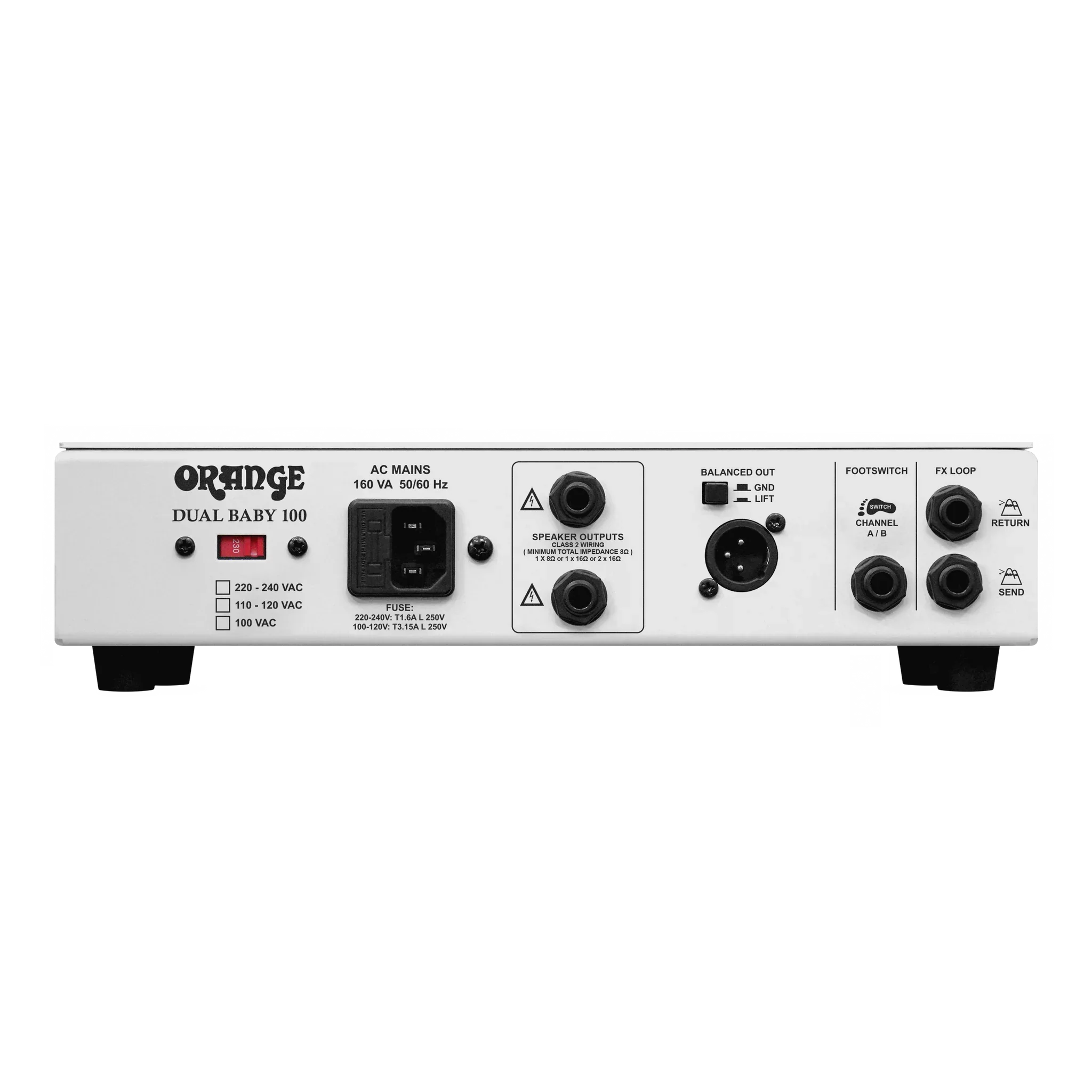 AMPLIFICADOR ORANGE D-DUAL-BABY 100 CABEZOTE PARA GUITARRA ELECTRICA - Imagen 4
