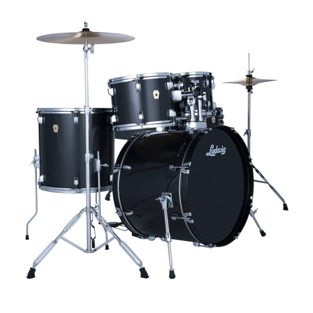 BATERIA ACUSTICA LUDWIG ACCENT 5 PIEZAS NEGRA