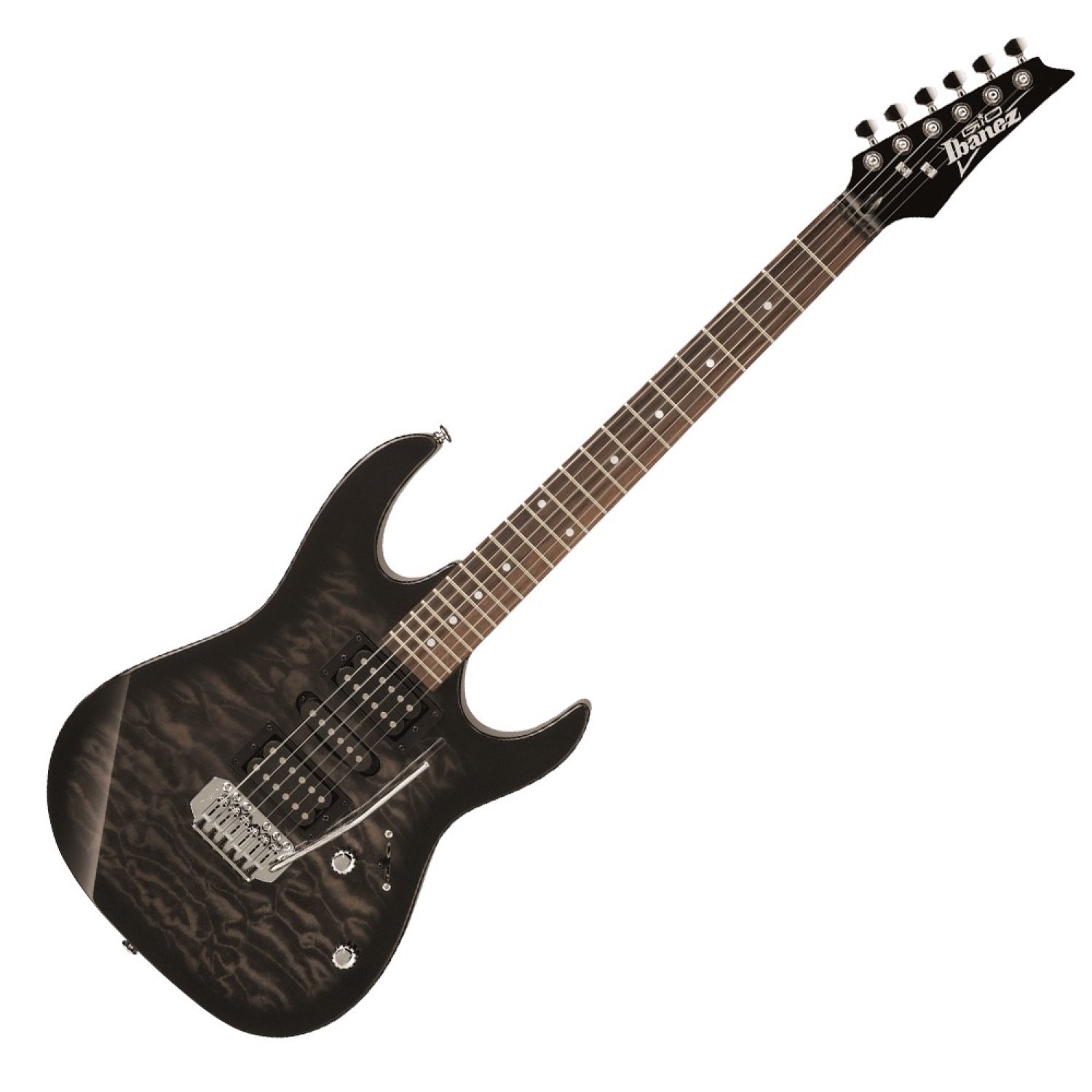 GUITARRA ELÉCTRICA IBANEZ GRX70QA SUNBURST NEGRO