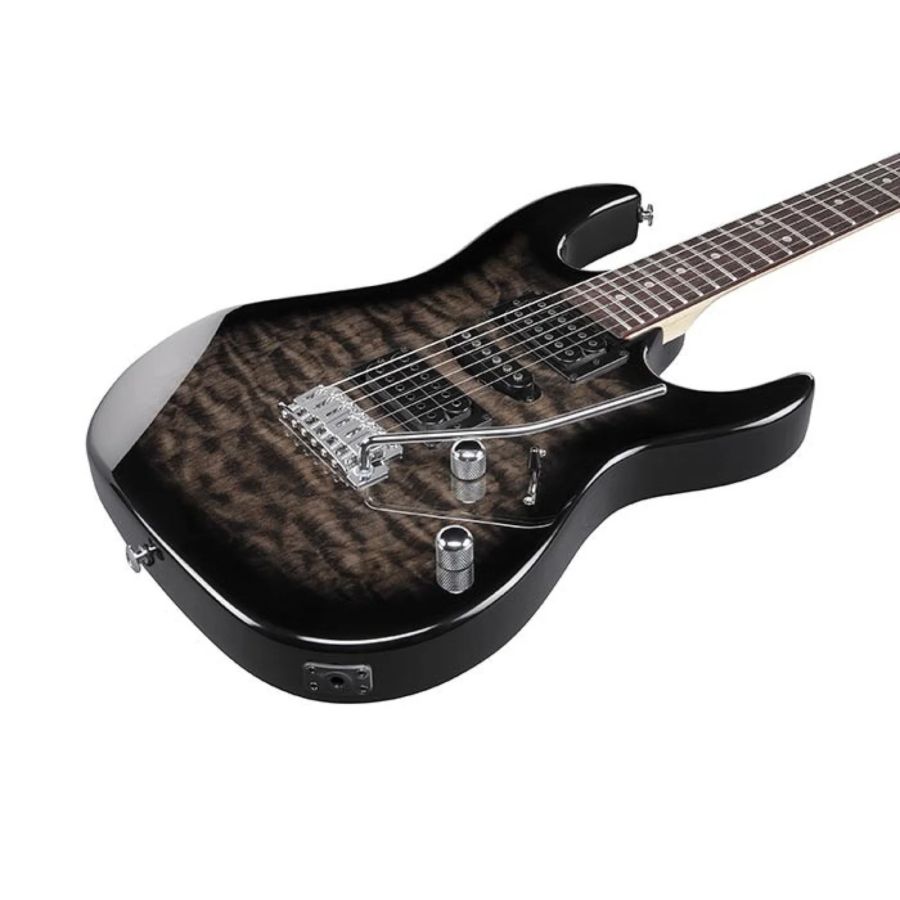 GUITARRA ELÉCTRICA IBANEZ GRX70QA SUNBURST NEGRO - Imagen 2