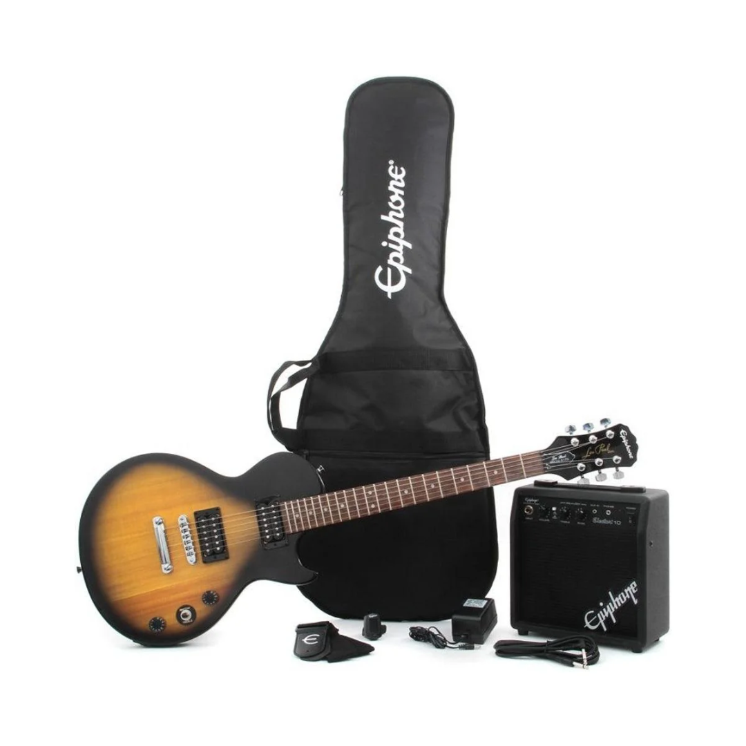 KIT GUITARRA ELECTRICA EPIPHONE LES PAUL PLAYER SUNBURST