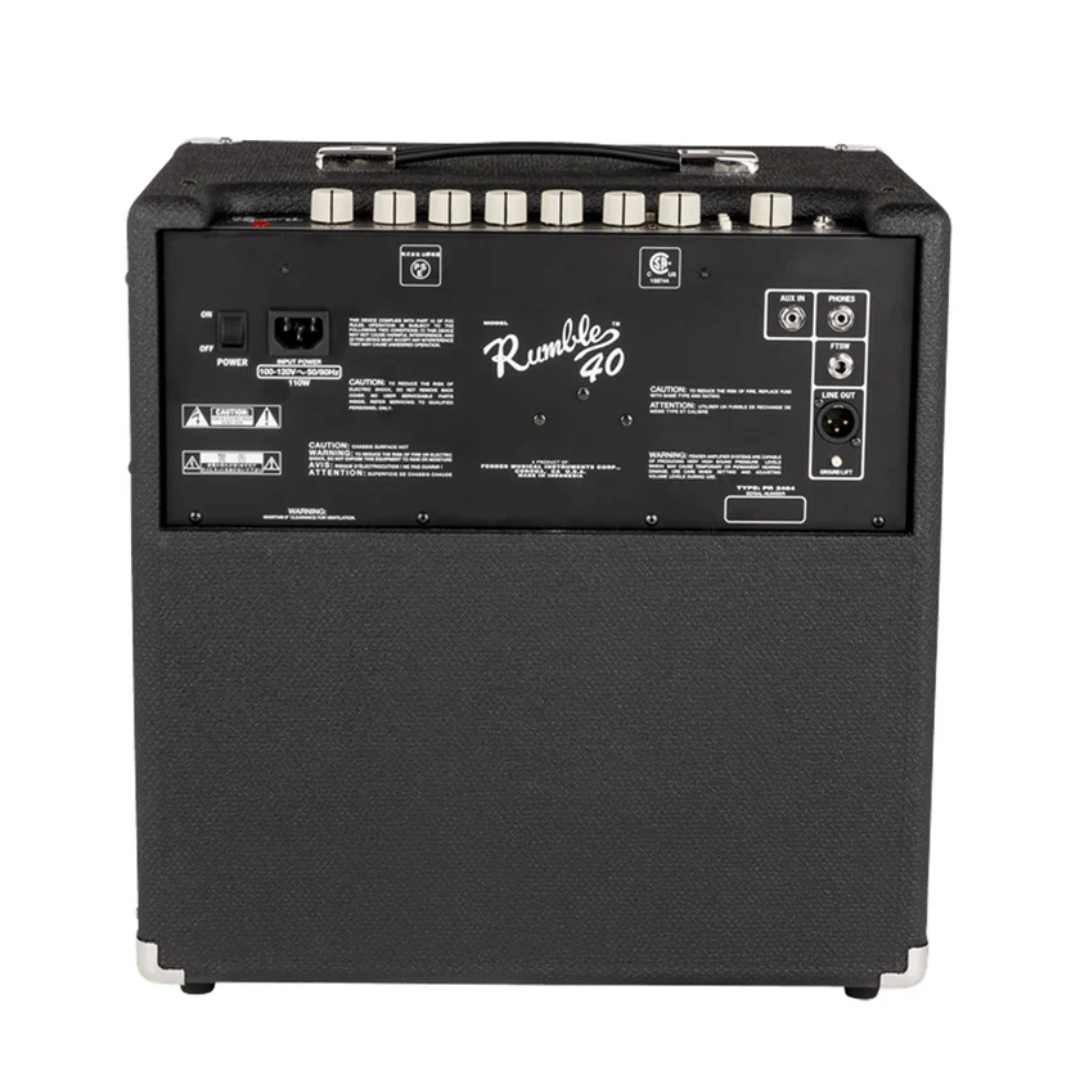 AMPLIFICADOR PARA BAJO ELECTRICA FENDER RUMBLE 40 V3 - Imagen 3