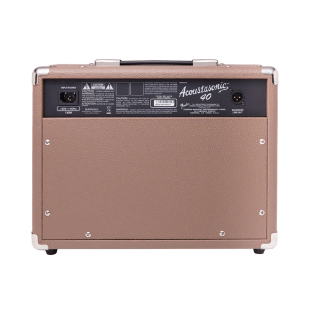 AMPLIFICADOR PARA GUITARRA ACUSTICA FENDER ACOUSTASONIC 40 - Imagen 3