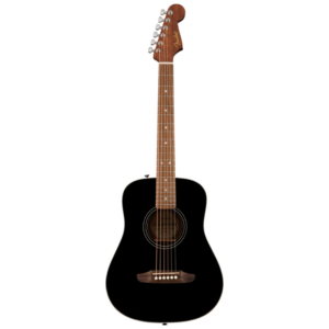 GUITARRA ACUSTICA FENDER CALIFORNIA STANDARD REDONDO MINI WB NEGRO