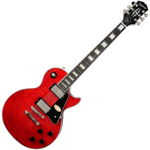 GUITARRA ELECTRICA EPIPHONE LES PAUL CUSTOM FIGURED ROJO