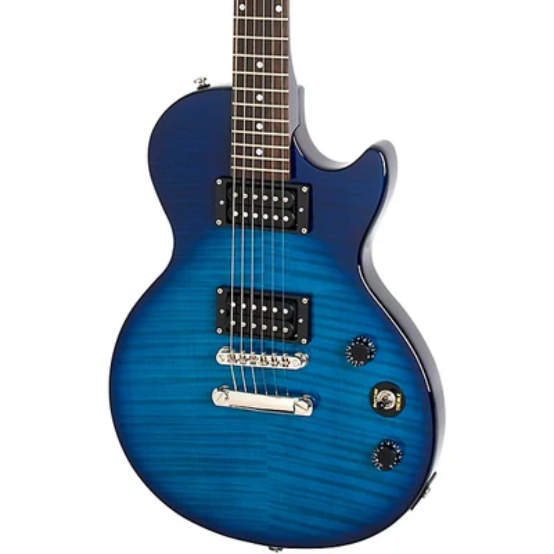 GUITARRA ELECTRICA EPIPHONE LES PAUL SPECIAL-II PLUS TOP AZUL EDICION LIMITADA - Imagen 2