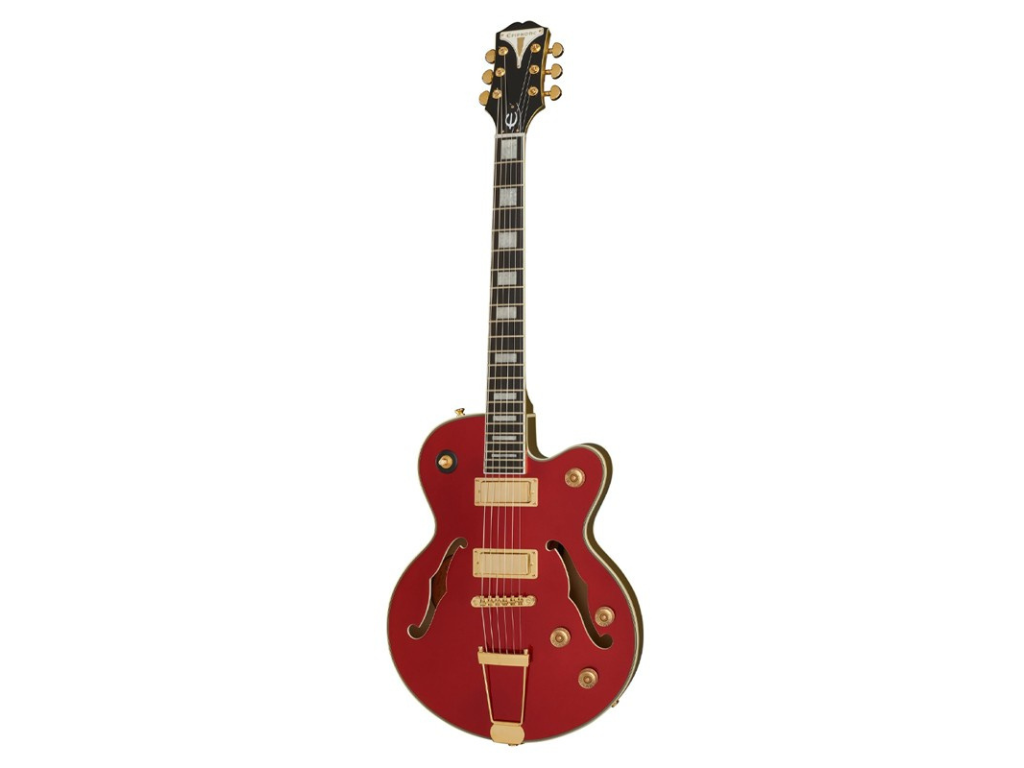 GUITARRA ELECTRICA EPIPHONE SEMI-HOLLOW UPTOWN KAT ROJO RUBI
