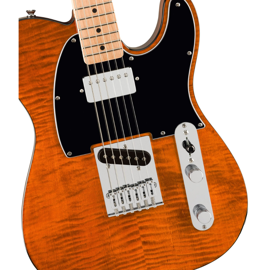 GUITARRA ELECTRICA FENDER SQUIRE AFFINITY TELECASTER NARANJA FLAMEADO - Imagen 2