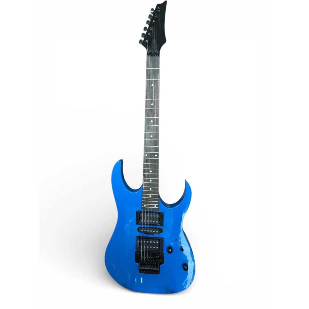 GUITARRA ELECTRICA IMPORTADA AZUL CON PUENTE FLOTANTE