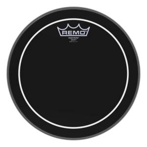 PARCHE REMO 18″ PINSTRIPE EBONY GOTA DE ACEITE