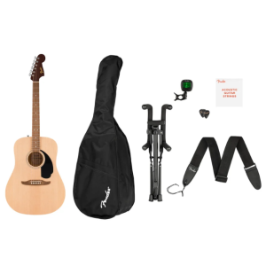 KIT GUITARRA ACUSTICA FENDER CA DEBUT REDONDO NATURAL